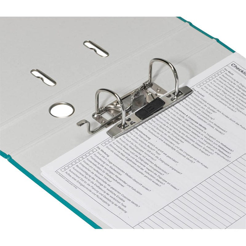 DONAU Klassik Ordner türkis Karton 7,5 cm DIN A4