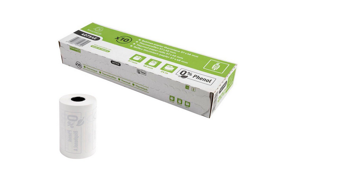 Exacompta Thermorollen 5,7 cm x 24,0 m, 10 Rollen
