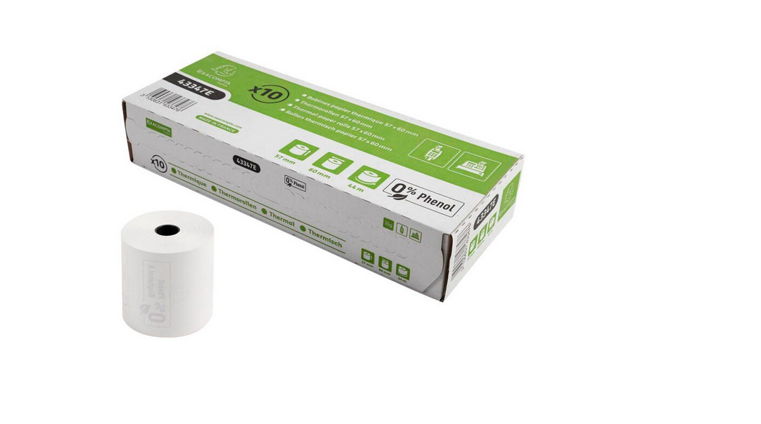 Exacompta Thermorollen 5,7 cm x 44,0 m, 10 Rollen