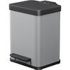 thumb-Hailo Öko uno Plus M Mülleimer 17,0 l grau