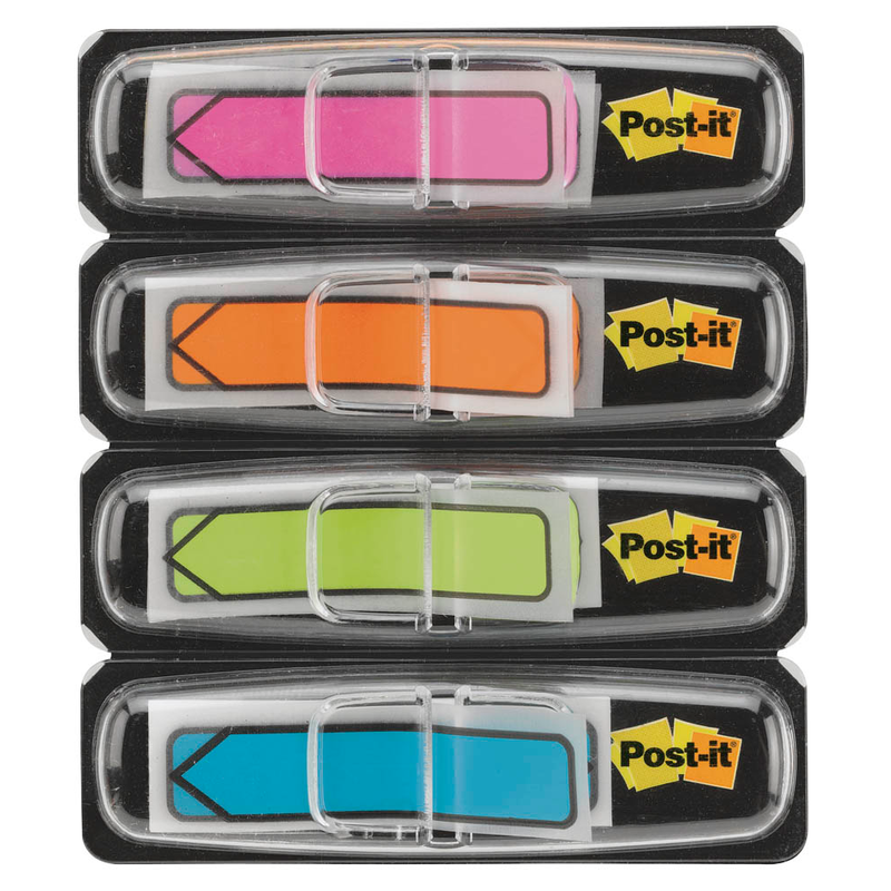 Post-it® Index Mini Haftmarker farbsortiert "Pfeil" 4x 24 Streifen