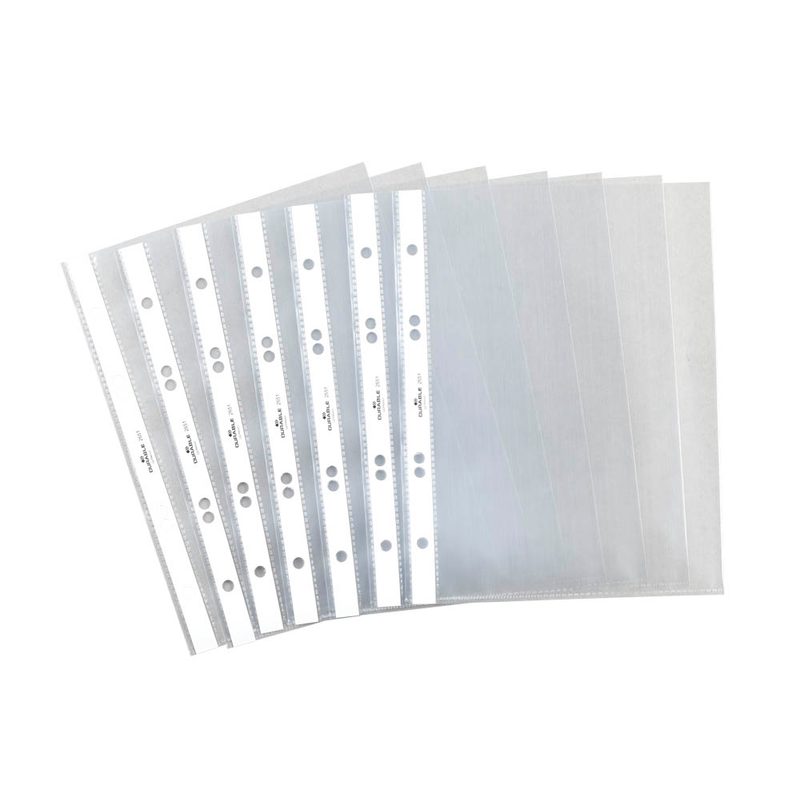 100 DURABLE Prospekthüllen DIN A5 glasklar glatt 0,06 mm