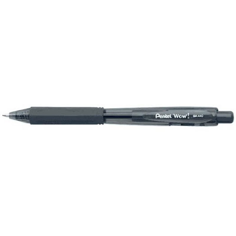 Pentel Kugelschreiber BK440 schwarz, Schreibfarbe: schwarz, 1 St.