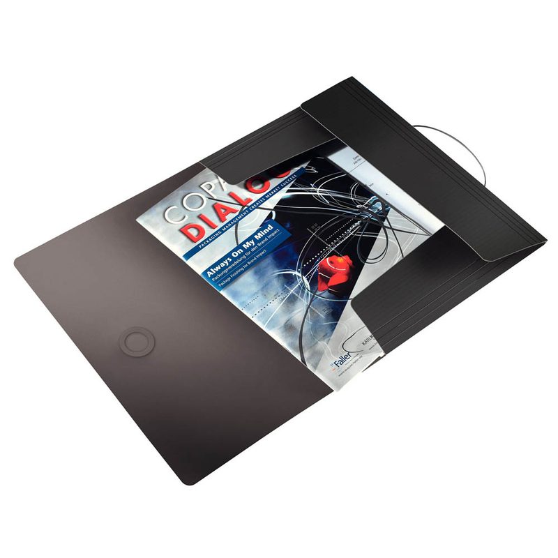 LEITZ Eckspanner Solid 4563 DIN A4 schwarz