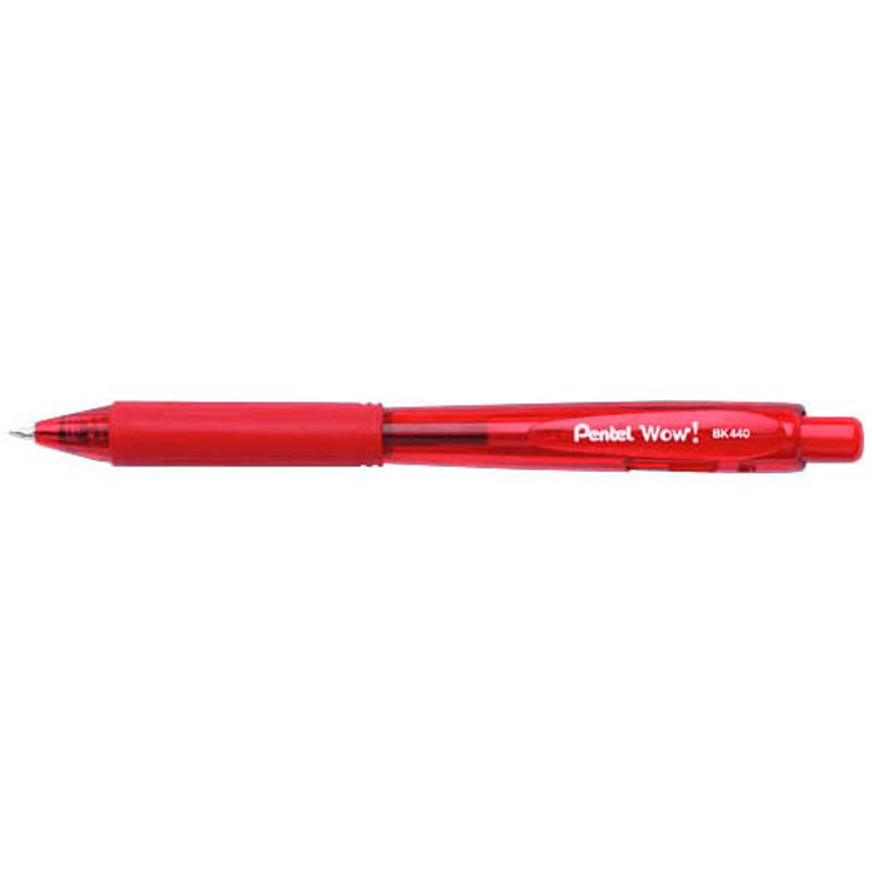 Pentel Kugelschreiber BK440 rot, Schreibfarbe: rot, 1 St.