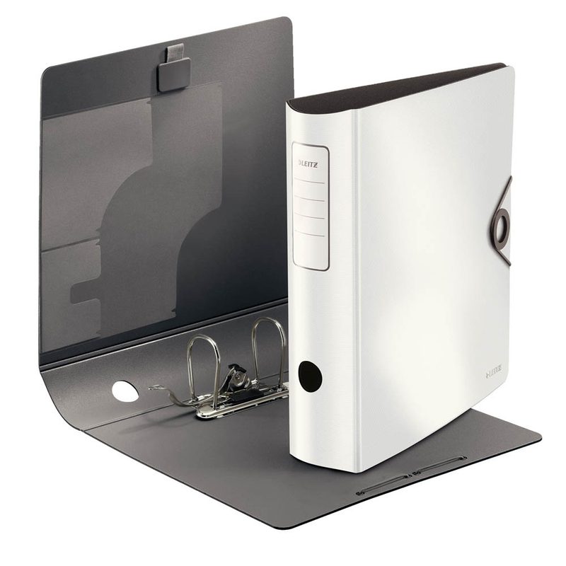 LEITZ Ordner weiß Kunststoff 8,2 cm DIN A4