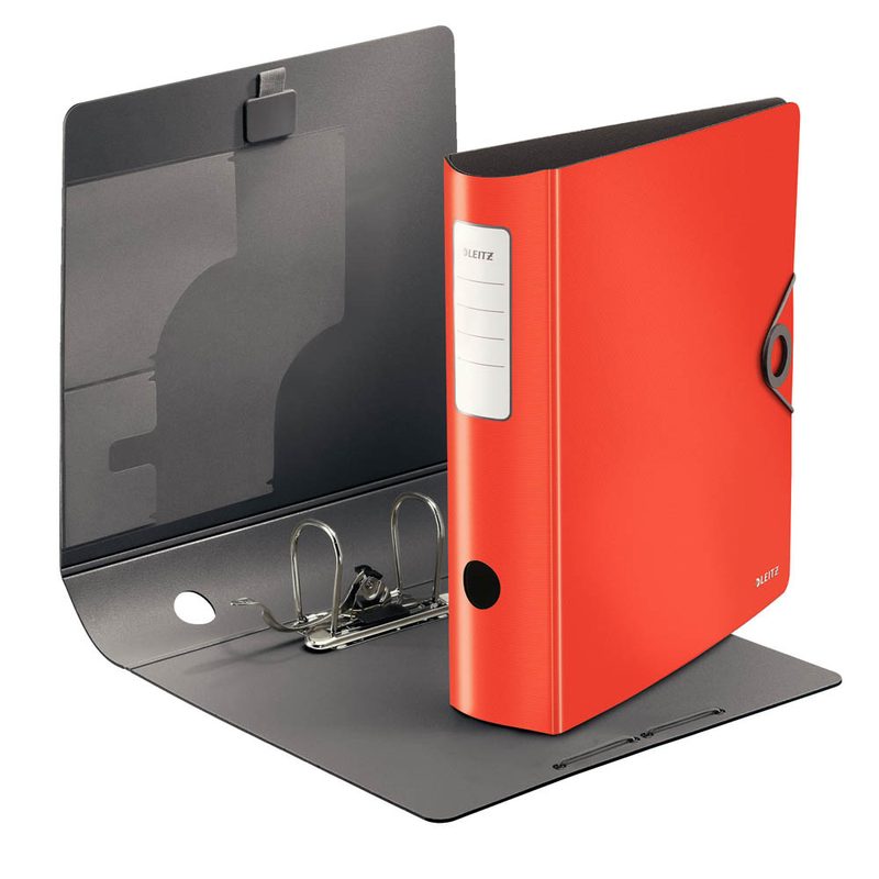 LEITZ Ordner hellrot Kunststoff 8,2 cm DIN A4