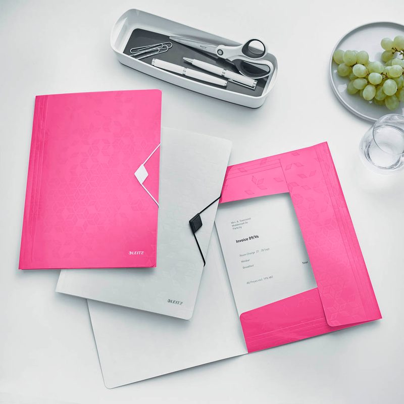 LEITZ Eckspanner WOW 4599 DIN A4 pink