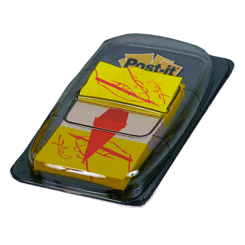 Post-it® Index Haftmarker gelb "Unterschrift" 50 Streifen