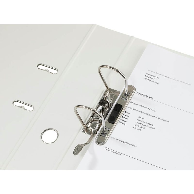 LEITZ 1007 Ordner signalweiß Karton 8,0 cm DIN A4