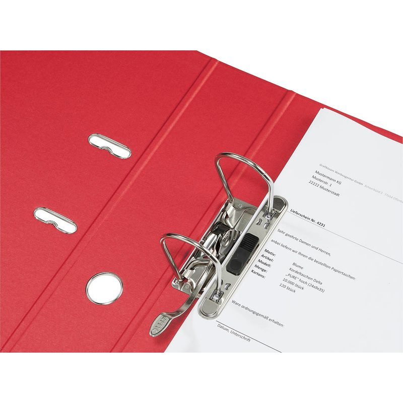 LEITZ 1007 Ordner rot Karton 8,0 cm DIN A4