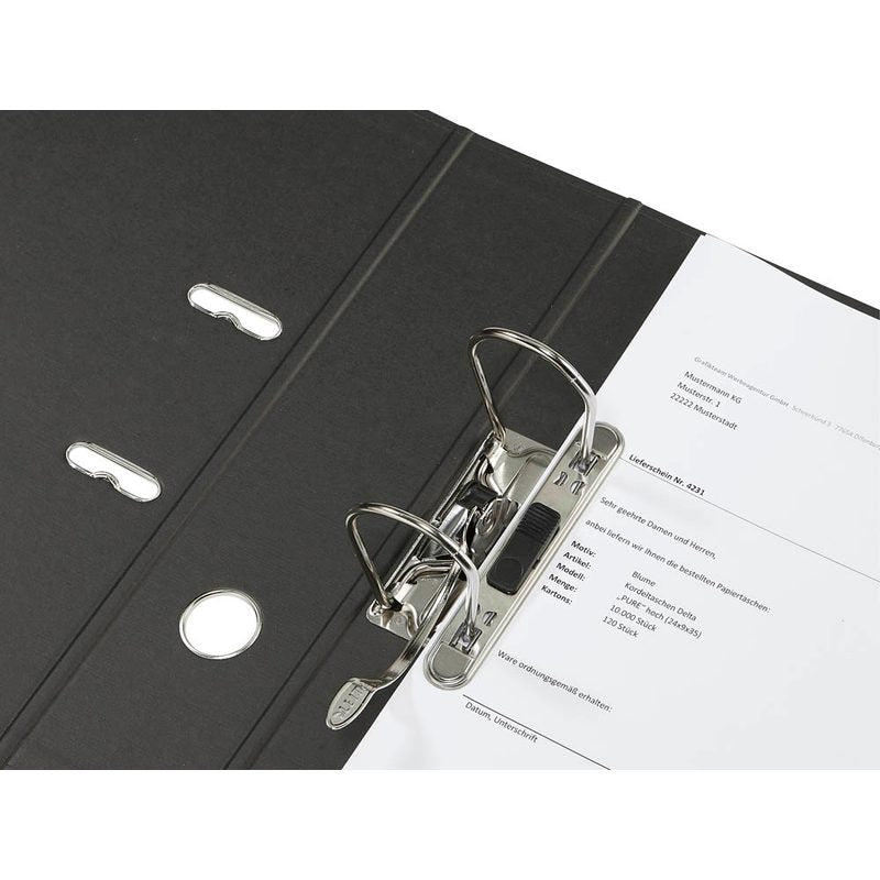 LEITZ 1007 Ordner schwarz Karton 8,0 cm DIN A4