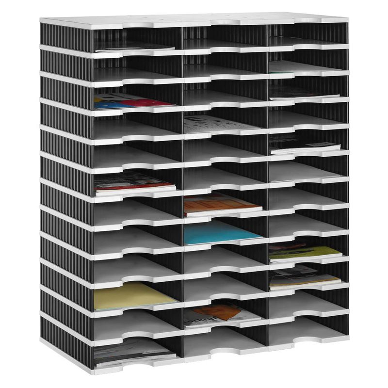 styro Sortierstation Styrodoc grau/schwarz mit 36 Fächer