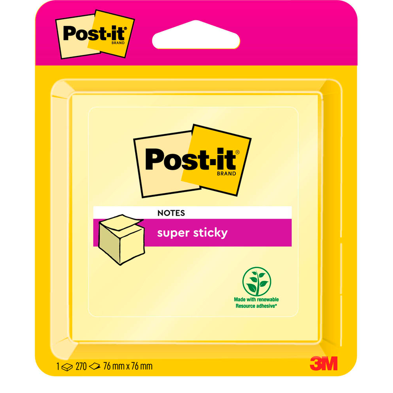 Post-it® Super Sticky Haftnotizen extrastark 2014-SCY gelb, 1 St.