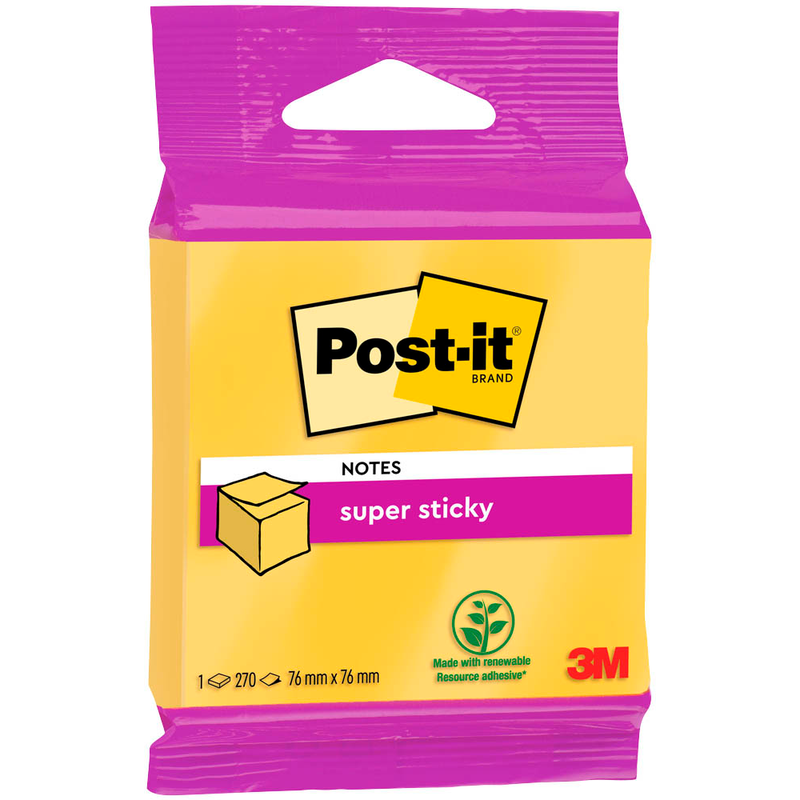 Post-it® Super Sticky Haftnotizen extrastark 2014-S gelb, 1 St.