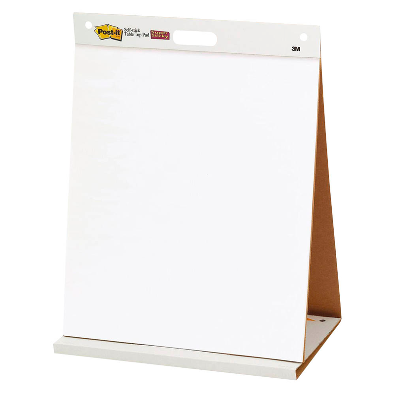 Post-it® Flipchart-Papier Super Sticky Meeting Chart blanko 50,8 x 58,4 cm, 20 Blatt, 1 Block