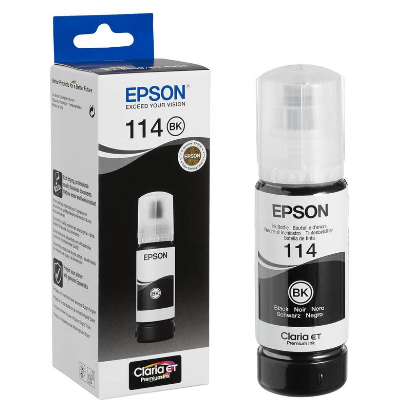 EPSON 114/T07A1  pigmentschwarz Tintenflasche