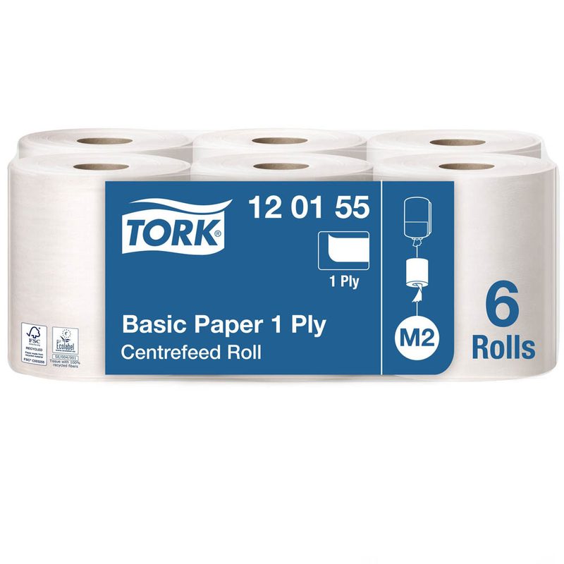 6 TORK Putztuchrollen Universal 1-lagig hochweiß