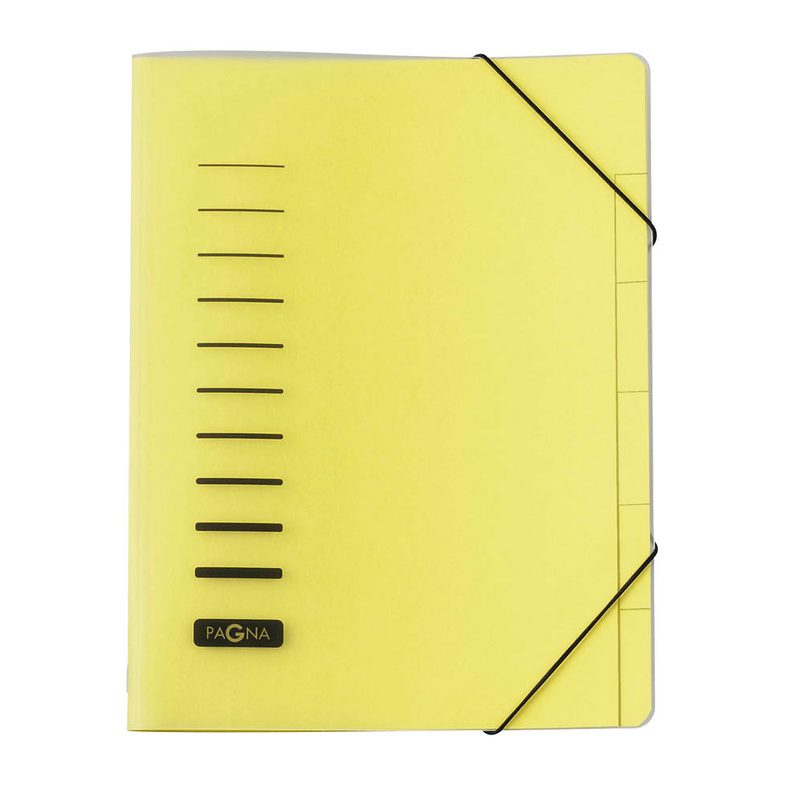 PAGNA Ordnungsmappe 6 Fächer gelb
