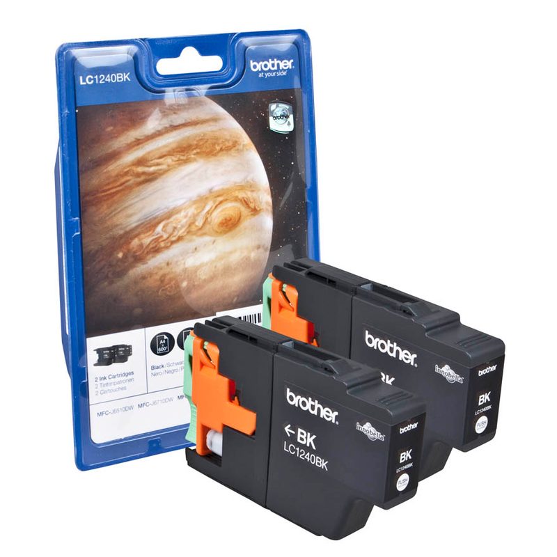 brother LC-1240BK  schwarz Druckerpatronen, 2er-Set