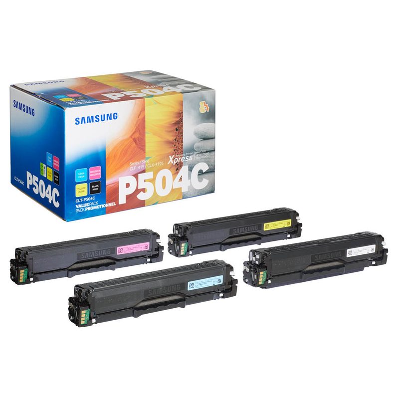 HP CLT-P504C (SU400A) schwarz, cyan, magenta, gelb Toner, 4er-Set