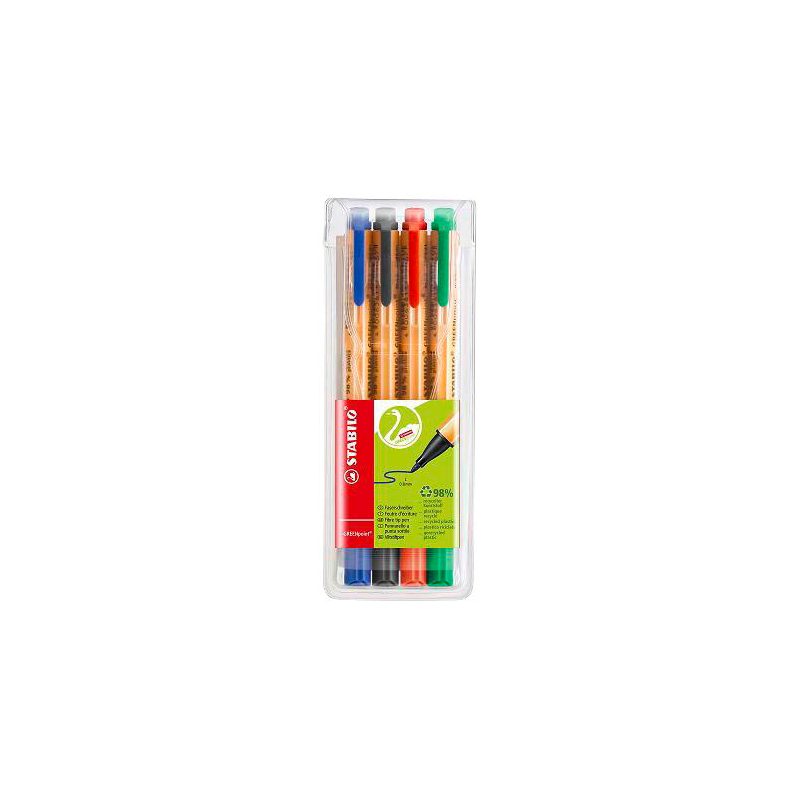 STABILO GREENpoint Filzstifte farbsortiert, 4 St.