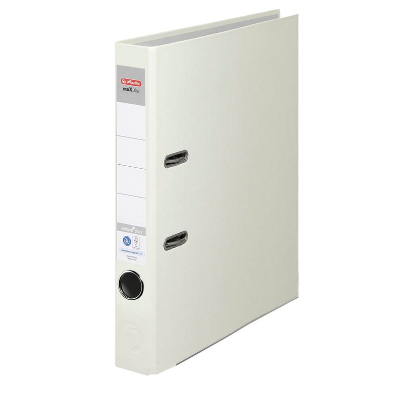 herlitz maX.file nature plus Ordner weiß Karton 5,0 cm DIN A4