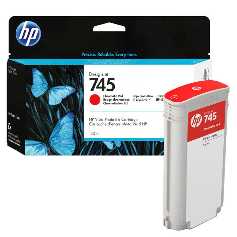 HP 745 (F9K00A) chromatisches rot Druckerpatrone