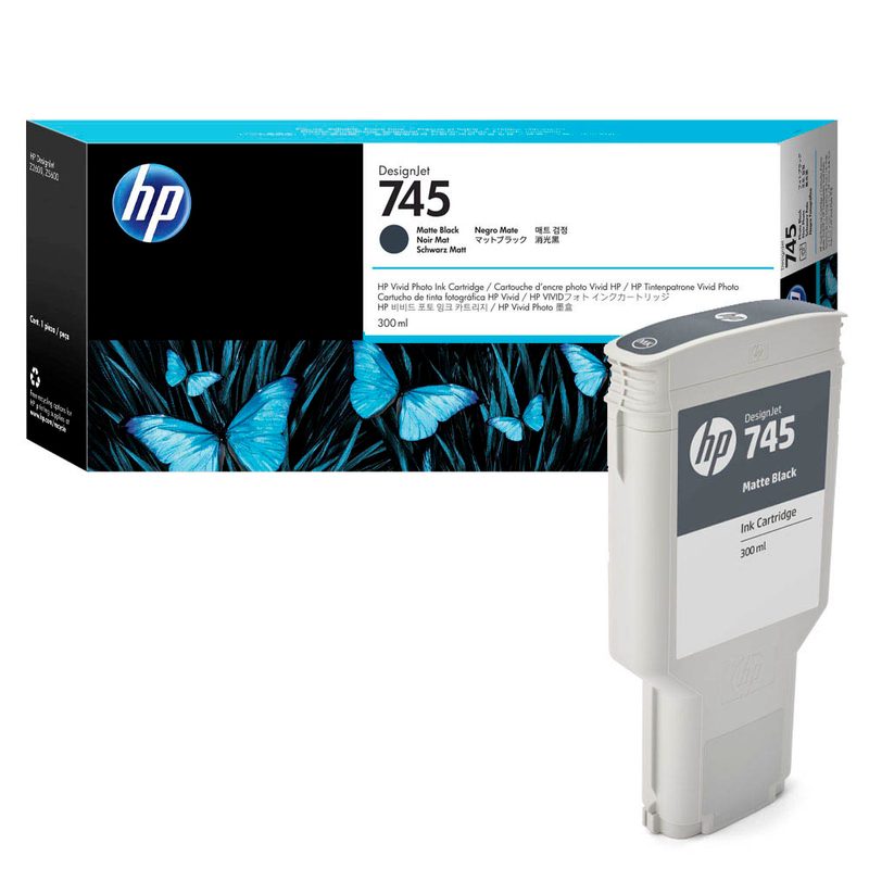 HP 745 (F9K05A) Matt schwarz Druckerpatrone