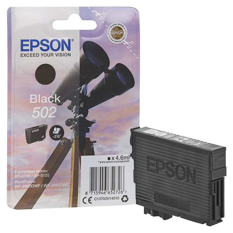 EPSON 502/T02V14  schwarz Druckerpatrone