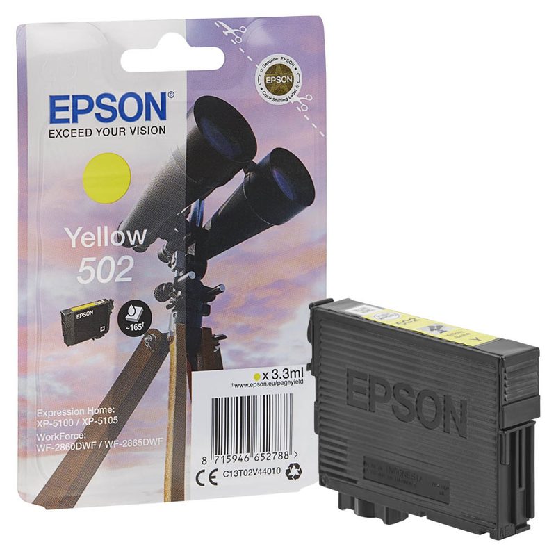EPSON 502/T02V44  gelb Druckerpatrone