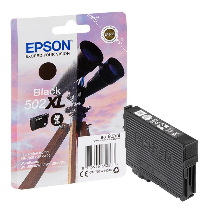 EPSON 502XL/T02W14  schwarz Druckerpatrone