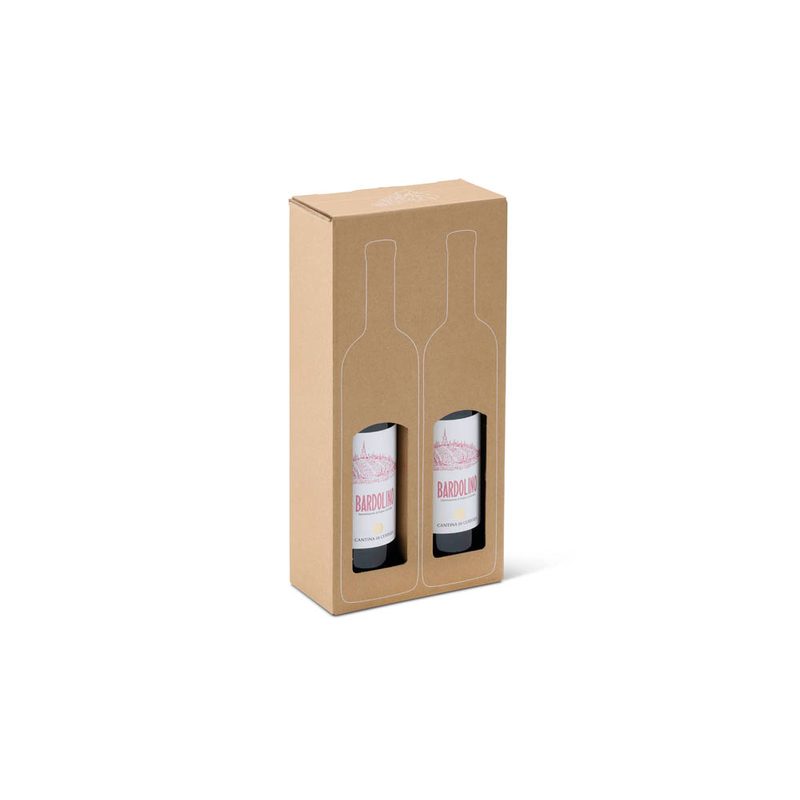 10 ColomPac® Flaschenkartons für 2 Flaschen 9,3 x 18,2 x 37,4 cm