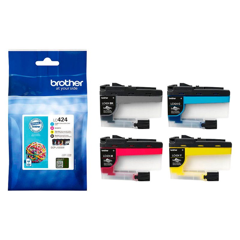 brother LC-424VAL  schwarz, cyan, magenta, gelb Druckerpatronen, 4er-Set