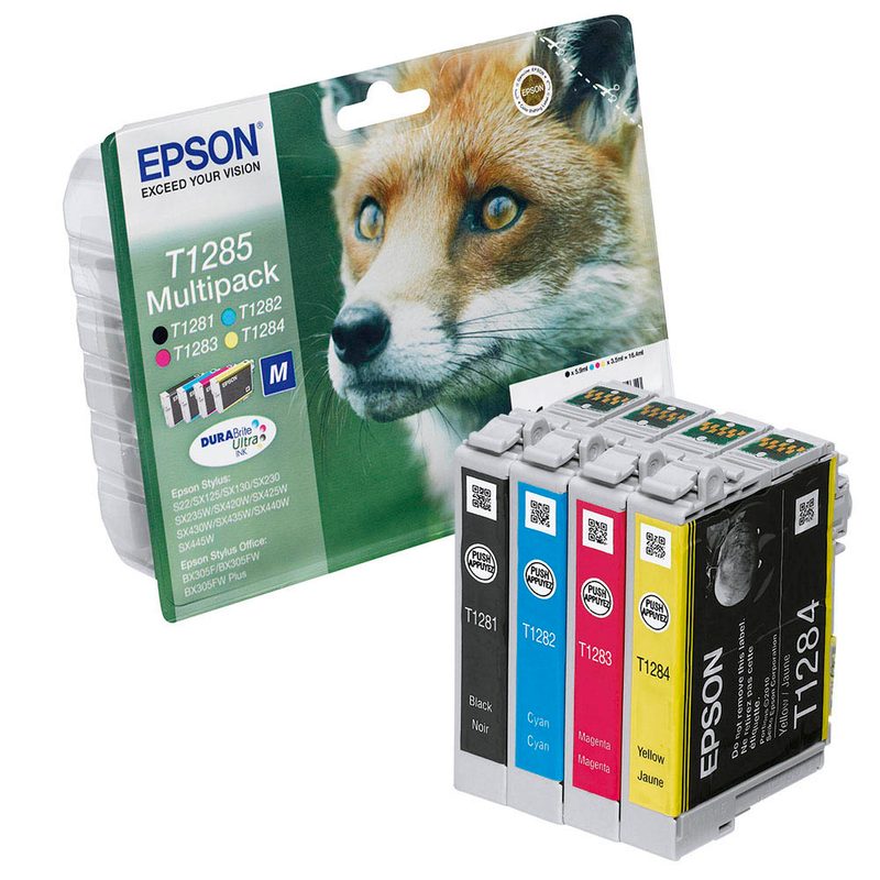 EPSON T1285M schwarz, cyan, magenta, gelb Druckerpatronen, 4er-Set