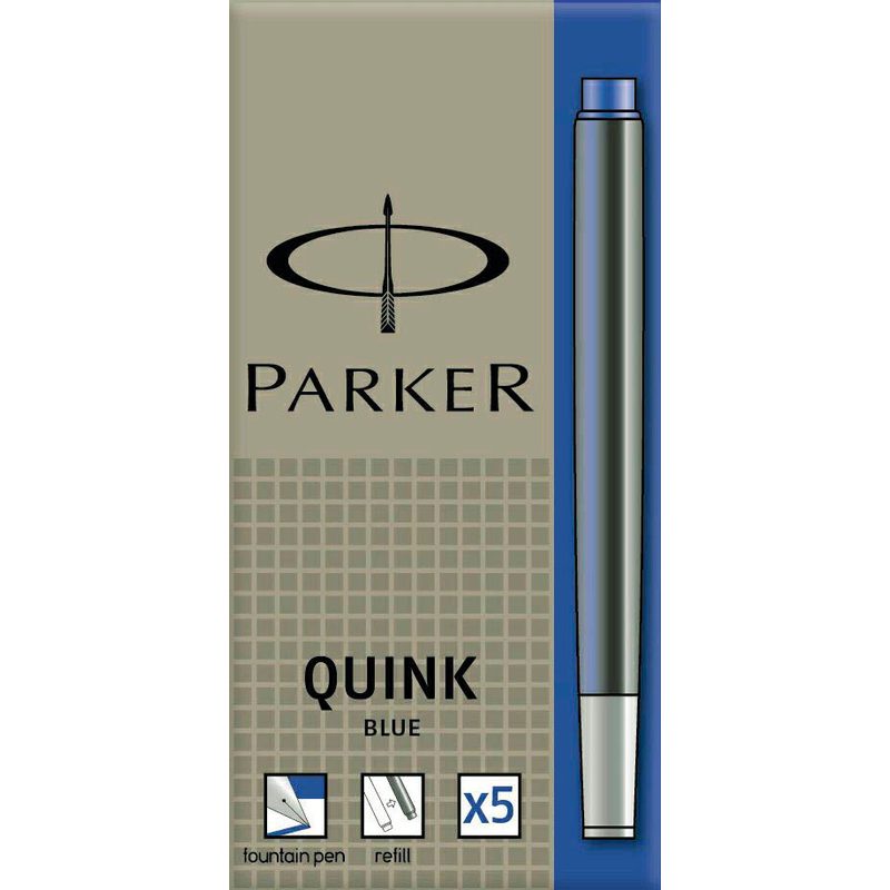 PARKER 1950384 Tintenpatronen für Füller blau 5 St.