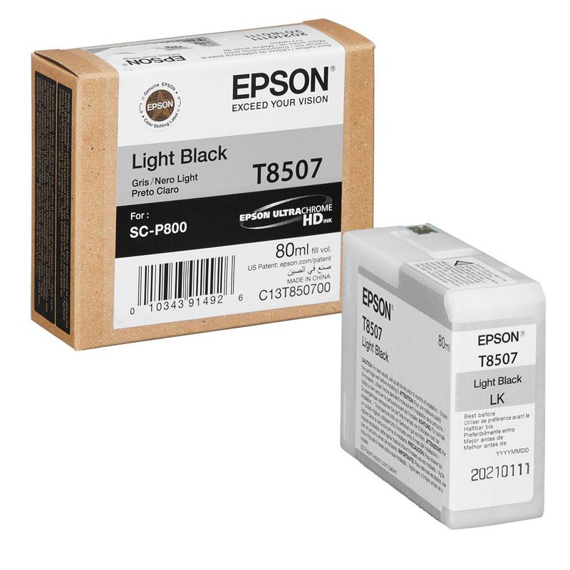 EPSON T8507 Light Schwarz Druckerpatrone