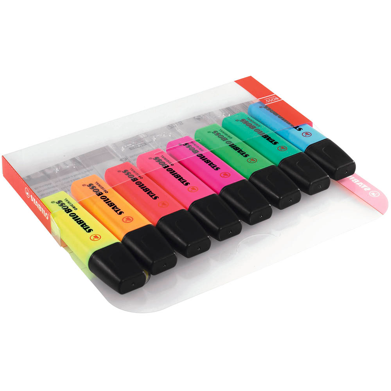 STABILO BOSS ORIGINAL Textmarker farbsortiert, 8 St.