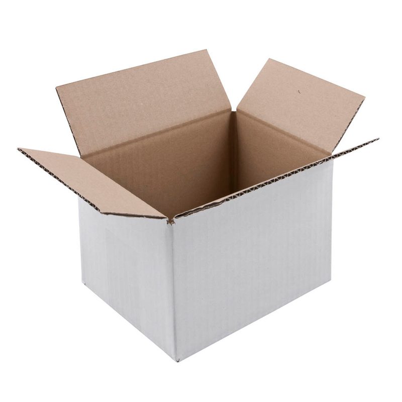 20 Nestler Wellpapp-Faltkartons 1-wellig weiß 21,0 x 15,0 x 13,7 cm Außenmaß