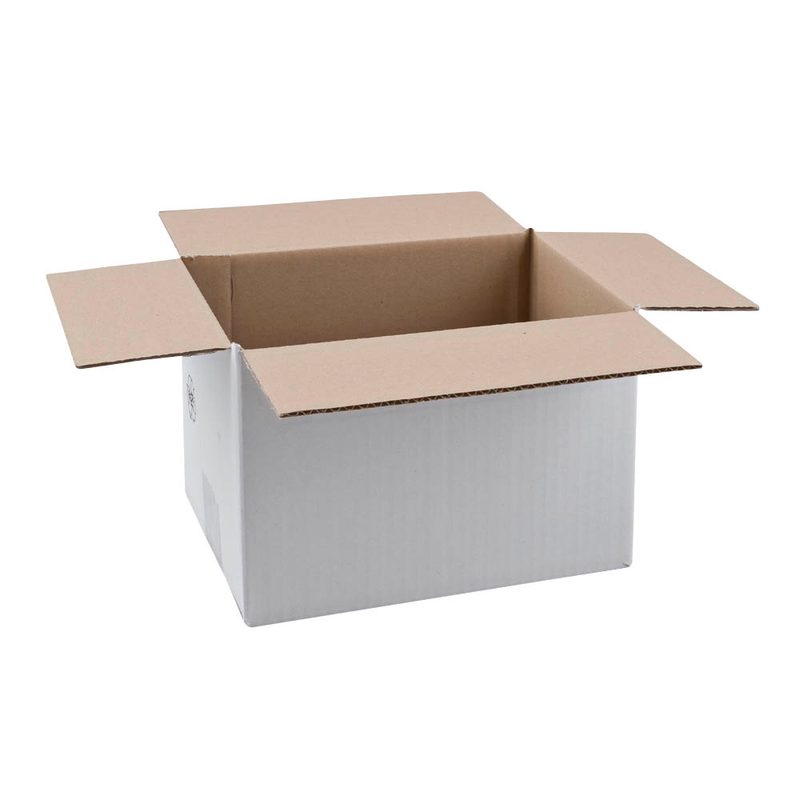 20 Nestler Wellpapp-Faltkartons 1-wellig weiß 27,0 x 18,0 x 18,7 cm Außenmaß