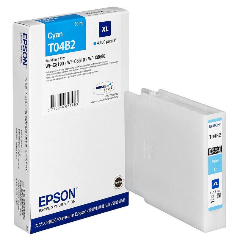 EPSON T04B2XL cyan Druckerpatrone