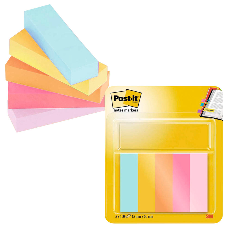 Post-it® Page Marker Beachside Haftmarker farbsortiert 5x 50 Streifen