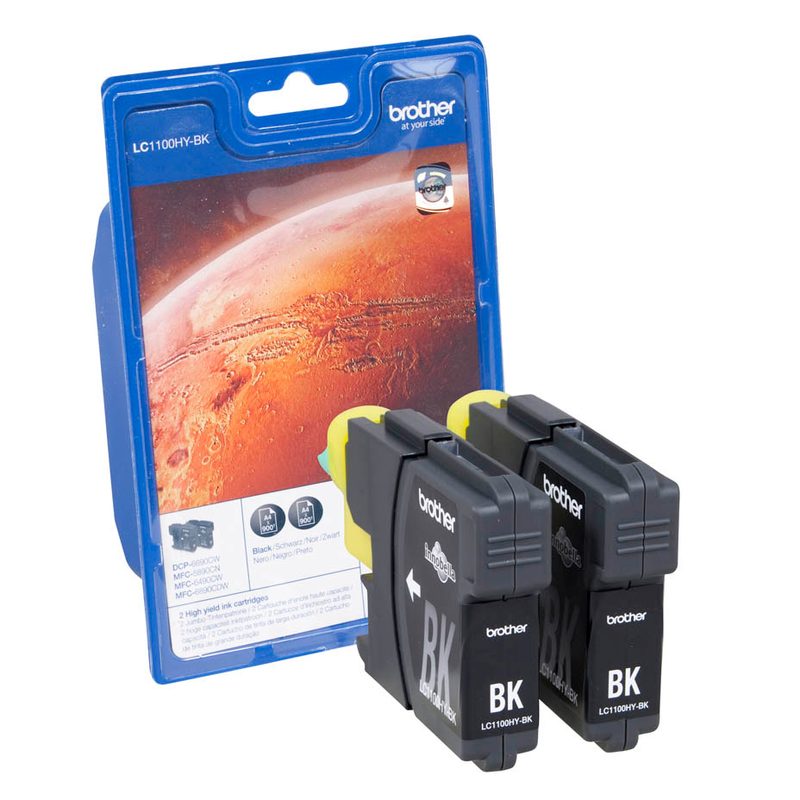 brother LC-1100HYBK  schwarz Druckerpatronen, 2er-Set