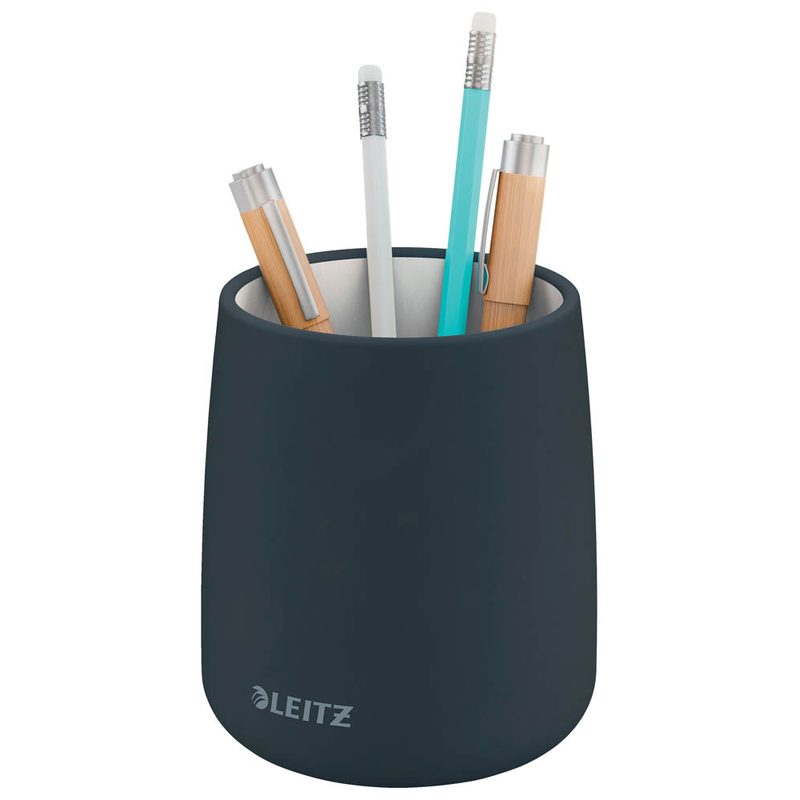 LEITZ Stiftehalter Cosy grau Keramik 8,7 x 8,7 x 10,8 cm