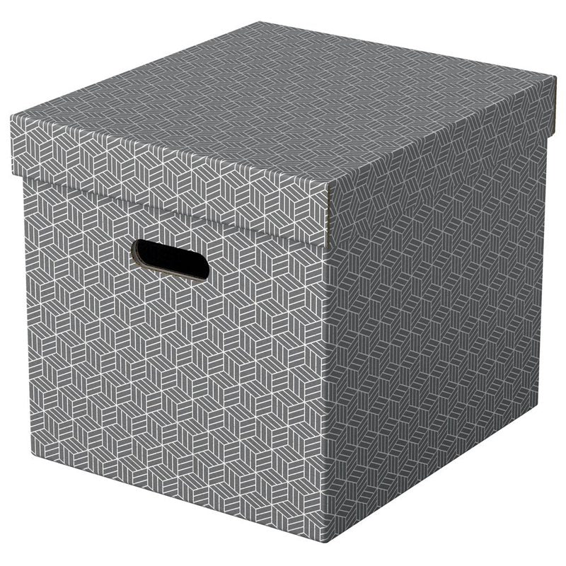 3 Esselte Home Aufbewahrungsboxen 33,0 l grau 32,0 x 36,5 x 31,5 cm