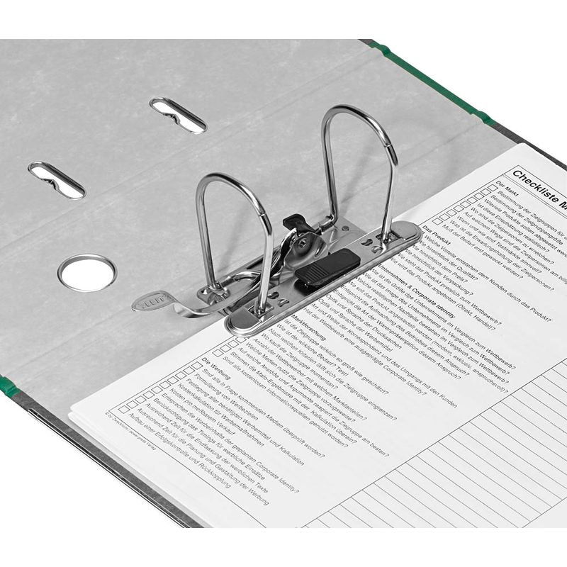 LEITZ 1080 Ordner grün marmoriert Karton 8,0 cm DIN A4