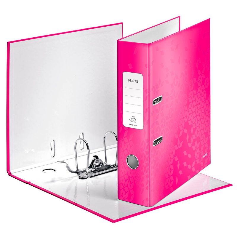 LEITZ Ordner pink Karton 8,0 cm DIN A4