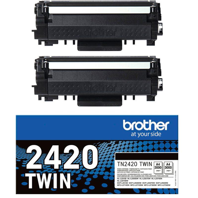 brother TN-2420TWIN  schwarz Toner, 2er-Set