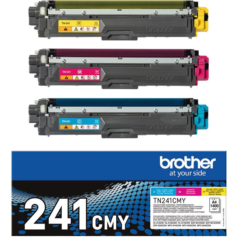brother TN-241CMY  cyan, magenta, gelb Toner, 3er-Set