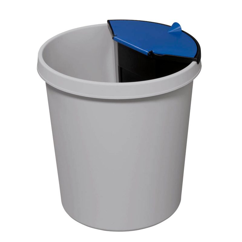 helit Mülleimer-Einsatz 2,0 l schwarz, blau